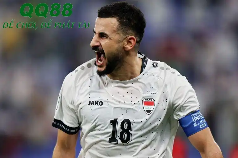 Hussein tiếp tục là niềm hy vọng của ĐT Iraq. (Ảnh: Goal)